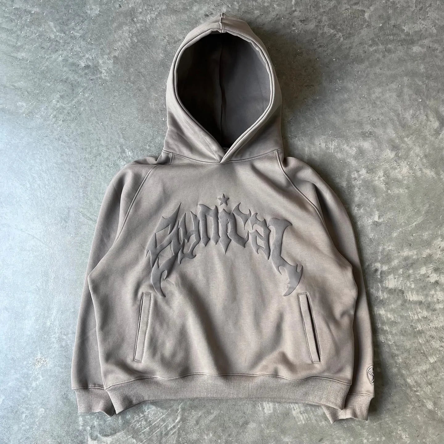 Letter Printed Oversized Hoodie